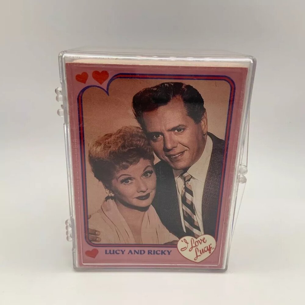 Vintage I Love Lucy Retro Set of 110 Trading Cards w/ Plastic Case